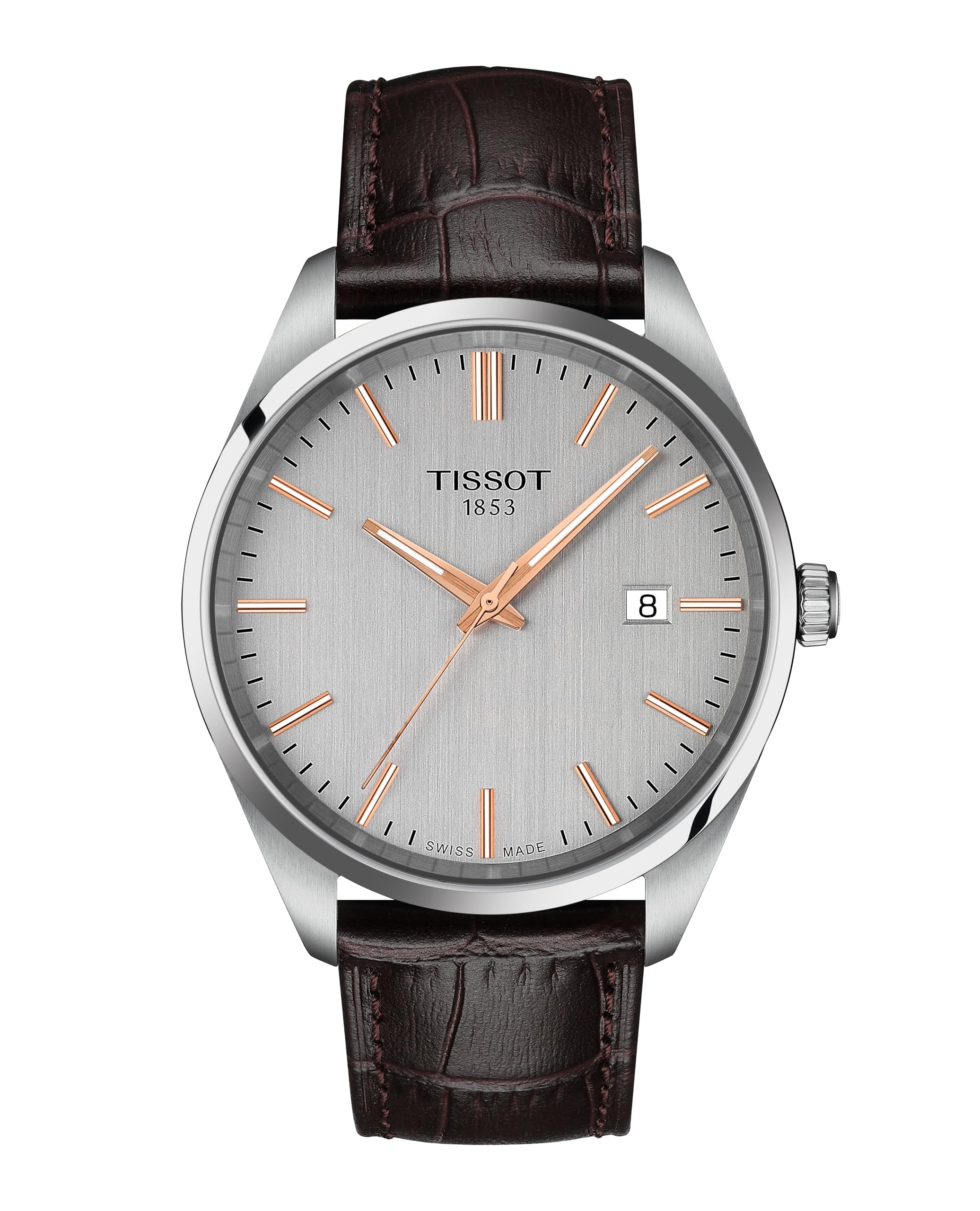 

Чоловічий годинник Tissot PR100 Сріблястий циферблат Шкіряний ремінець T1504101603100 [Офіційний імпорт]