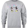 Disney Womens/Ladies Mickey & Minnie Mouse Cross Stitch Sweatshirt