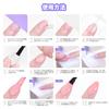 PEACECOLOR Nail Tips Short Set Gel Nail Kit with Nail Nail Tip and Nail Perfect for DIY Nail False Nail and Great Gift (254 Pieces) UV/LED Light,