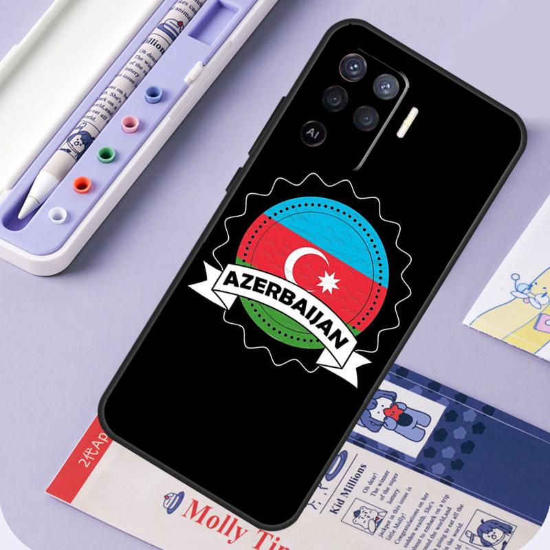 Azerbaijan Flag Coat of Arms For Oppo A40 A60 A80 A94 A74 A54 A15 A18 A38 A58 A78 A98 A16 A76 A96 A57 A17 A77 A5 Pro Case