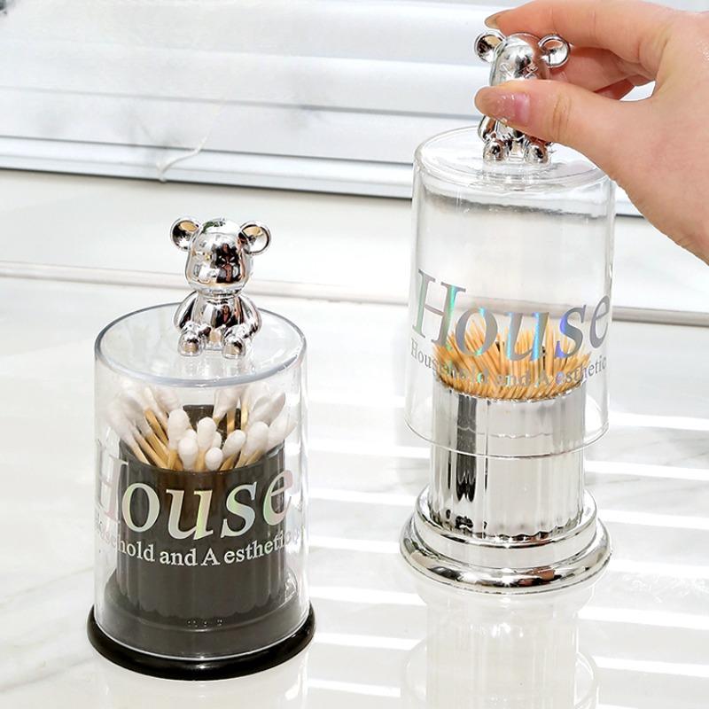 Toothpick Storage Box Household Business Creative Portable Living Room Protector Dust-proof Simple Cotton Swab Holder Container