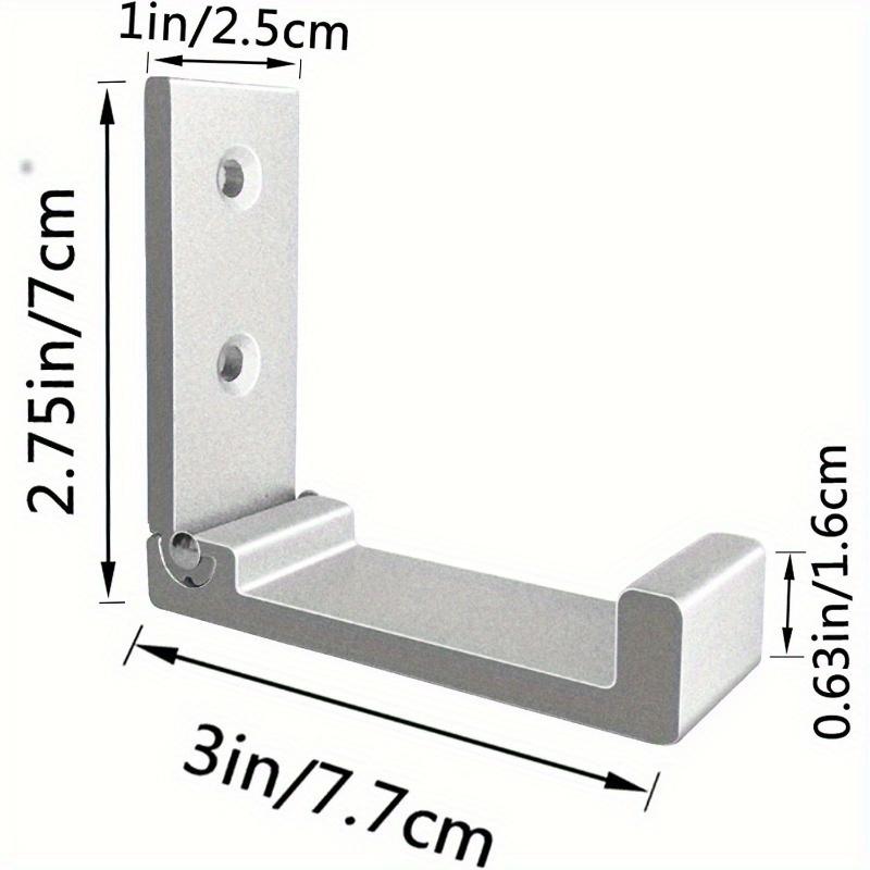 6 Stück Robuste Faltbare Kleiderhaken - Platzsparende Wandmontierte Haken aus Aluminiumlegierung mit Rostbeständiger Lackierung, Perfekt zum Organisieren von Mänteln