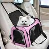 Pvc Pet Carrier Bag With Breathable Mesh Expandable Foldable For Cats And Dogs
