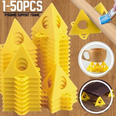 1-50PCS Pyramid Triangle Support Cone Mini Woodworking Spray Painting Stand Door Plank Support Cushion Block Paint Tool