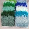 10Meters Hackle Feather Trim Rooster Neck Feather Ribbon Pheasant Feathers Fringe for Crafts Accessories Sewing Decoration