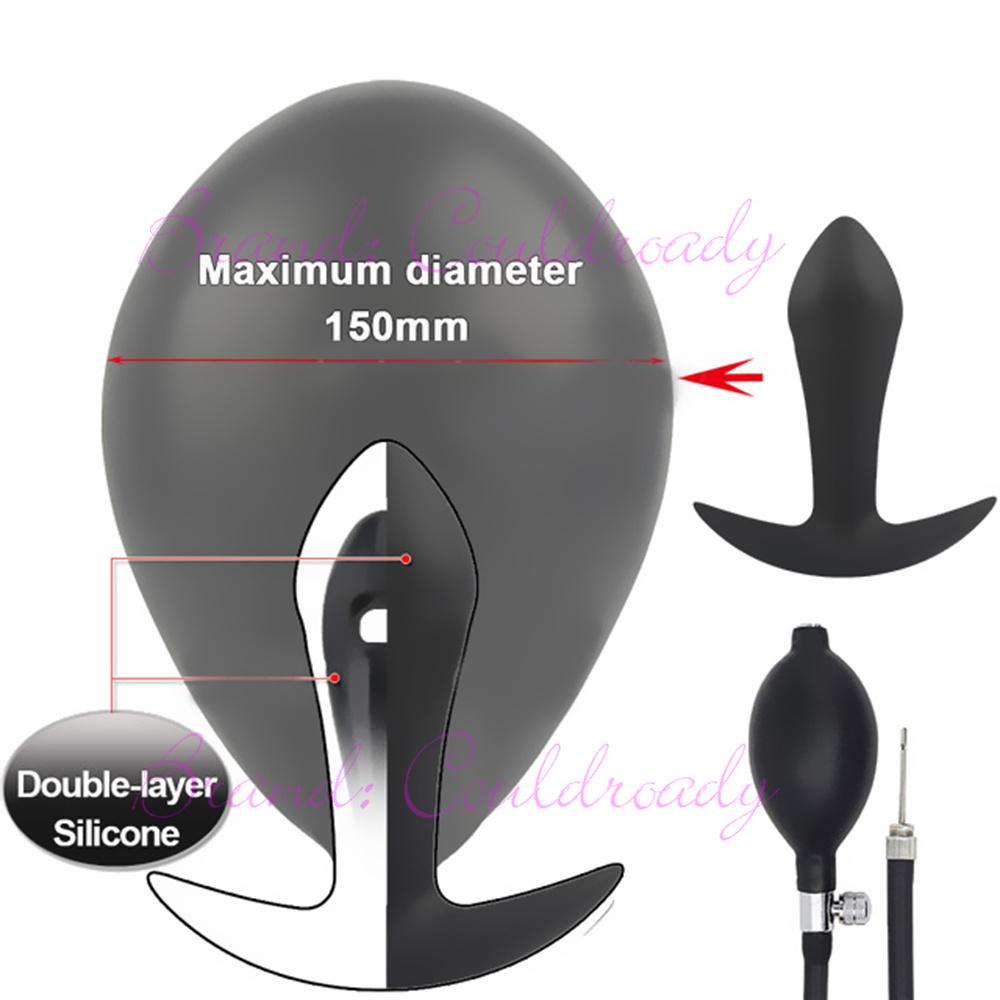 Inflatable Anal Plugs Anus Expander Butt Plug Dilator G Spot Stimulator Prostate Massager Sex Toys for Men Women