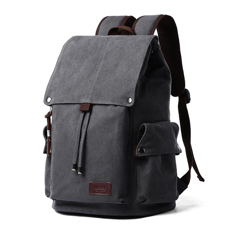 New Backpack Commuter Backpack Men's Canvas Bag Large Computer Bag Large Capacity Rucksack Travel Bag School Bag