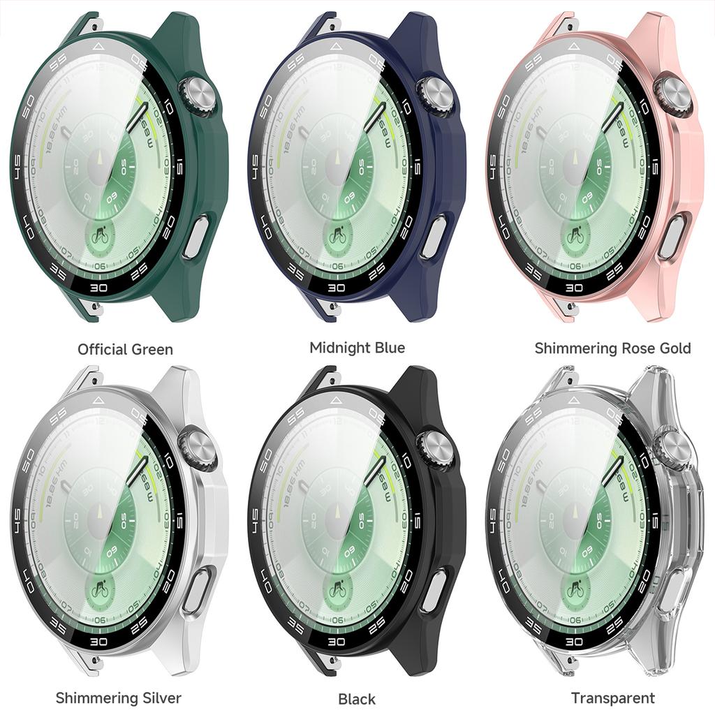 Tempered Glass Film+Hard PC Watch Case For Huawei Watch GT6Pro 46mm/GT6 46mm Screen Glass Anti-scratch Protective Shell Scale