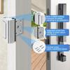 Upgrade Home Security Door Lock Childproof Door Reinforcement Lock with 3 Inch Stop Child Night Locks for Inward Swinging Door