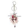 Anime Fashion Kamado Nezuko Cartoon Acrylic Keychain Pendant Charm Bag 5cm Jewelry Accessories Key Ring Gifts Toys for Friends