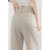 MengShuYa Women's High-Waist Tencel Linen Relaxed Straight-Leg Pants