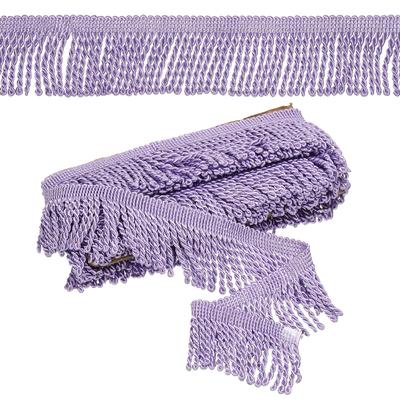 PATIKIL Purple Fringe Trim, 5 Yards X 65mm, Curtain Tassel Fabric for Sewing, Curtains, Sofas, Clothing, DIY Decoration