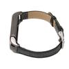 Sport Wrist Band for Mi Band 7 Soft PU Leather Breathable Replacement Loop Strap for Running Hiking Black