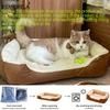 KEMOREL 1PC Cozy Plush Pet Bed For All Seasons Pet Lounger with Elastic, for Extra Small to Medium Breeds Multiple Sizes & Color