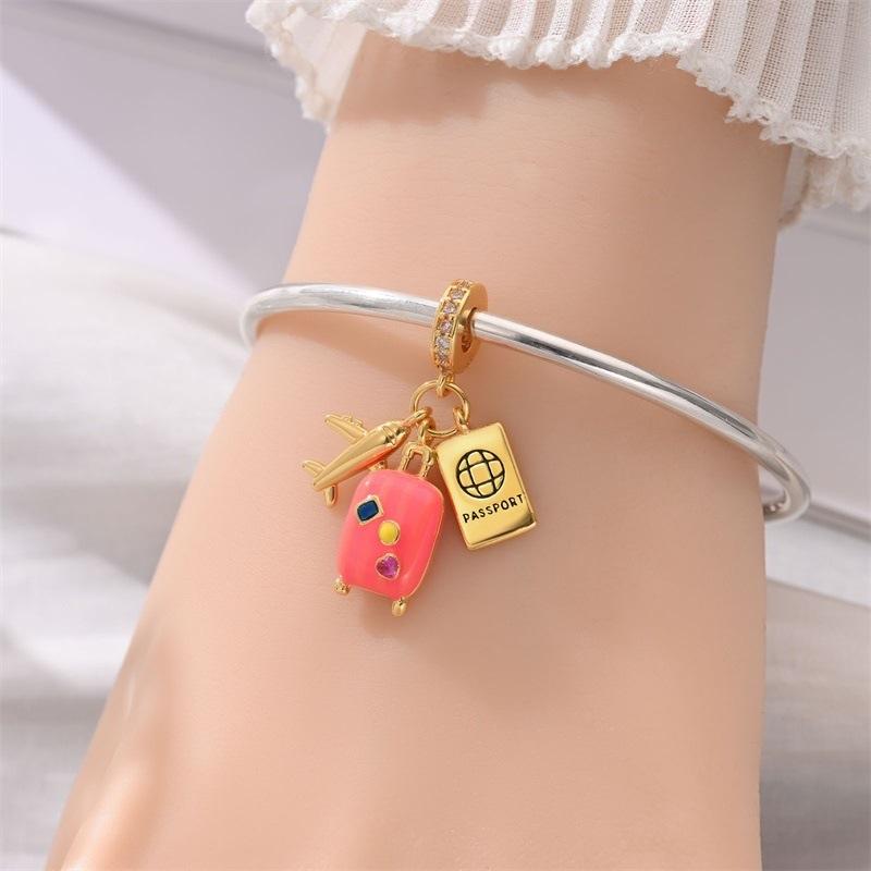 Charming Leopard Lion Airplane Pendant Charm For Bracelet K Gold Fashion Jewelry Accessory DIY Making Supplies