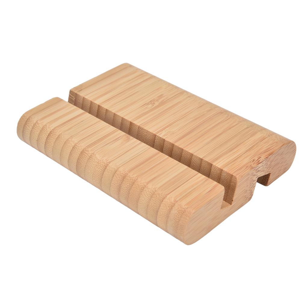 Portable Phone Stand Mobile Phone Support Holder Bamboo Desktop Tablet Stand for Bedroom