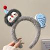 New Cartoon Penguin Fish Headband Wide Brim Washing Face Hairpin Funny Headband Girl Hair Accessories