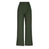 Women's Fashion Color Pocket Elastic Waist Versatile Cotton Lace Casual Sports Pants
