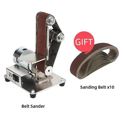 DIY Polishing Machine Multifunctional Small Sanding Belt Machine Table Belt Sander Cutter Edges Sharpener Belt Grinding Machine