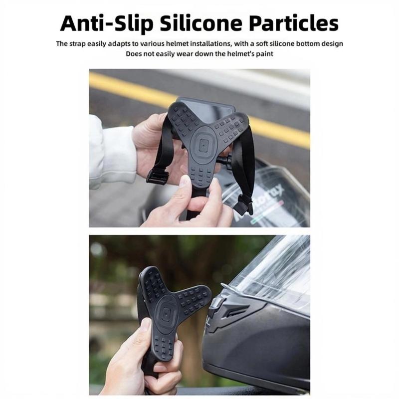 Wide Compatible Helmet Camera Mount Holder with Quick Release and Adjustable Angle for Action Videos