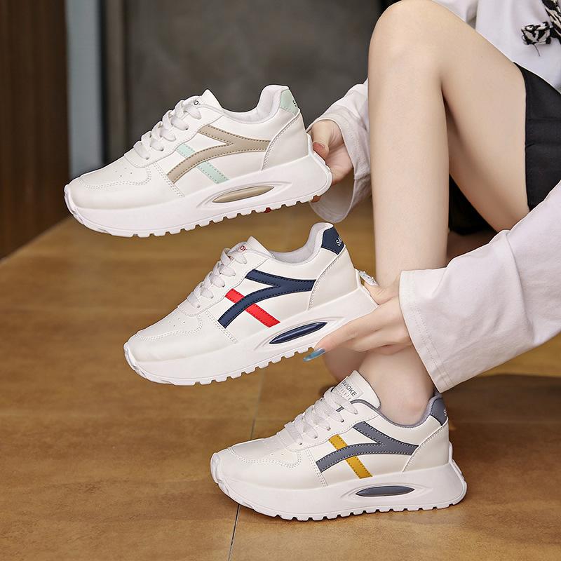 2025 Autumn New Ins Korean Version of Little White Shoes Student Fashion Platform Women's Shoes Versatile Casual Trend Sports Shoes F25