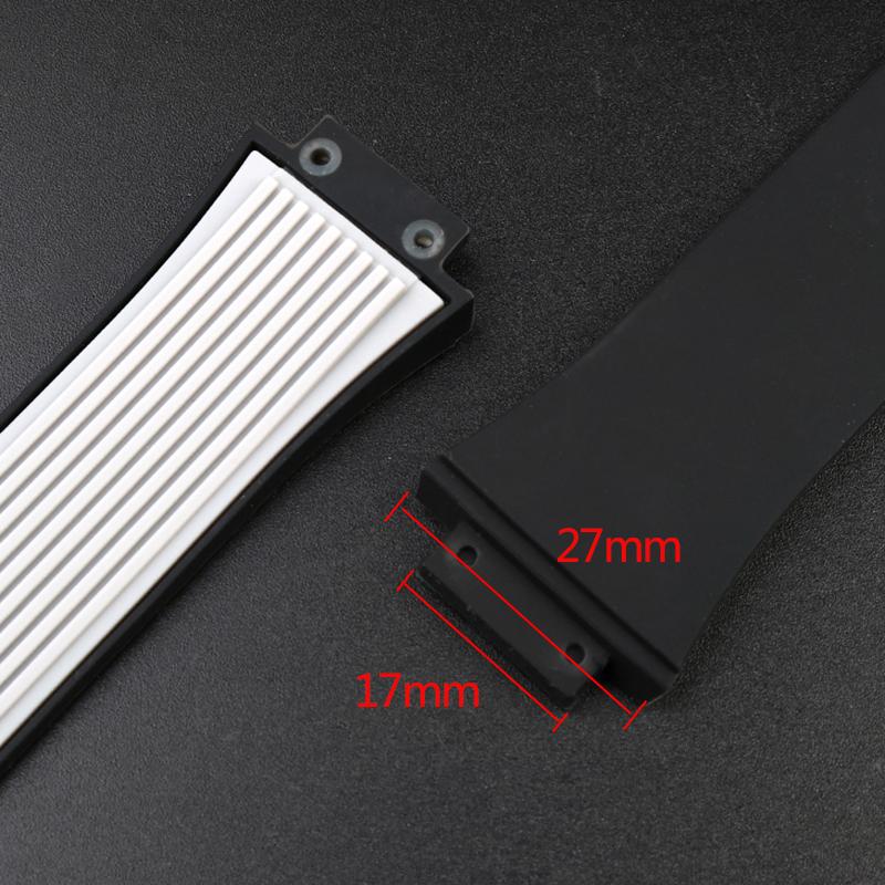 17x27mm Silikónový remienok na hodinky pre Hublot Big Bang Classic Fusion Vystupujúci Gumový Remienok na Hodinky Nástroje Remienok 27*17mm Čierny Modrý Sivý