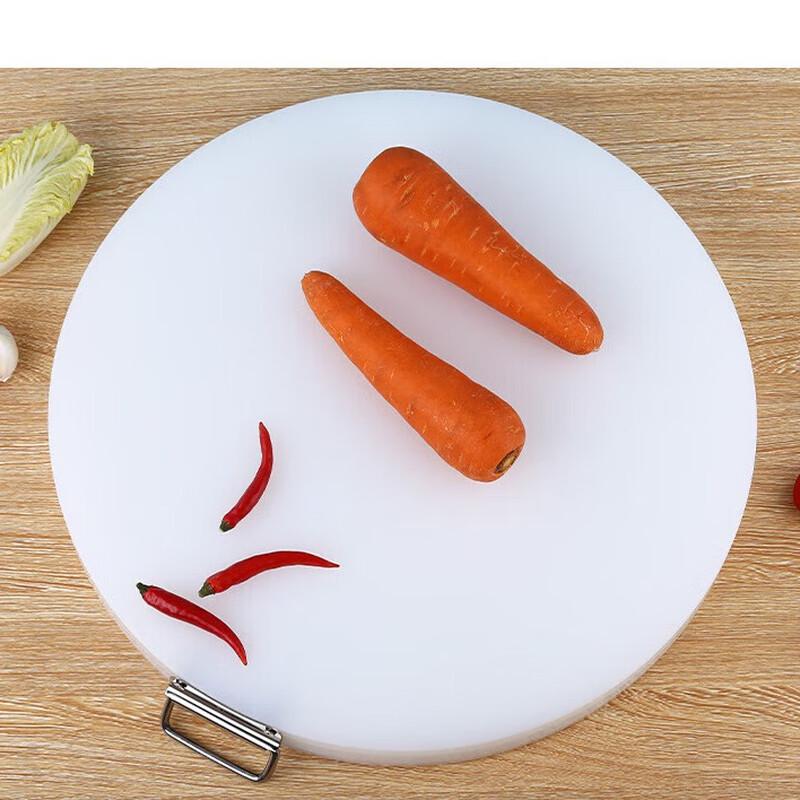 FU CHENG HANG White PE Round Cutting Board