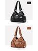 European & American Style 2025 Retro Soft Leather Motorcycle Crossbody Shoulder Bag for Women