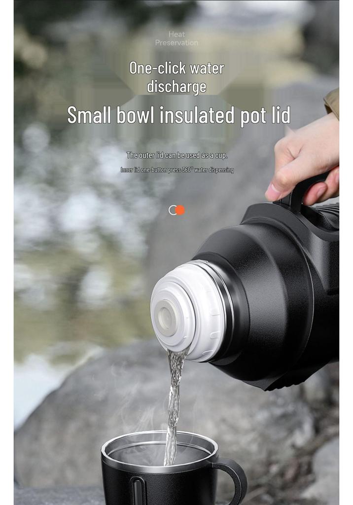 316 Stainless Steel Portable 2L Thermos Cup for Sports and Travel