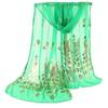 Female Scarf Women Lady Multi-color Peacock Flower Scarf Long Soft Wrap Shawl Stole Scarve