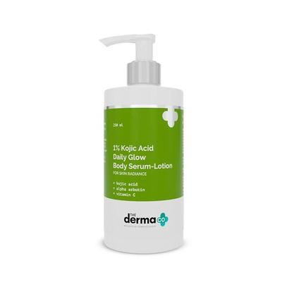 The Derma Co 1% Kyselina Kojová Denné Rozjasňujúce Telové Sérum Mlieko Pre Žiarivosť Pokožky - 250ml