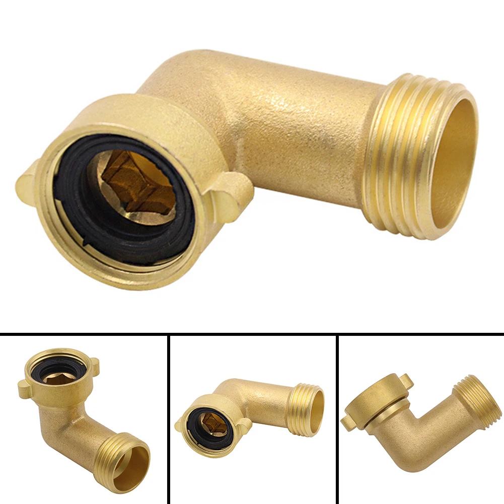 Connector Hose Elbow Angled Brass Fitting 90 Degree Angled Flashing Star Flexible For Garden Interface O-rings