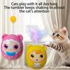 Interactive Cat Toys Interactive Funny Cat Ball Feathers Creative Teaser Toy Exercise Playing Indoor Outdoor Use