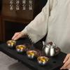 Titanium Travel Tea Set Portable Gongfu Ware Gift Box 6 People Business