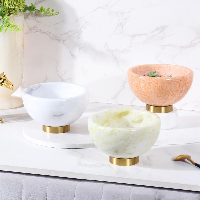 Natural Marble Storage Tray, Fruit Tray, Living Room Countertop Snacks, Candy Storage Bowl, Small Accessories, Decorative Tray