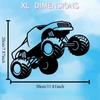 1pc Dynamic Monster Truck Metal Wall Art, Rustproof Iron Sculpture for Garage & Gift