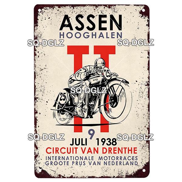 Motorcycles Metal Sign Vintage Plaque Metal Poster Tin Sign Wall Decoration Bar Pub Decor For Garage Racing Car Poster