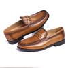 Moda Nuova Moda Designer Uomo Punta Fibbia Nera Metallica Scarpe Basse Oxford Scarpe Casual Abito da Sposa Festa di Maturità Zapatos Hombre