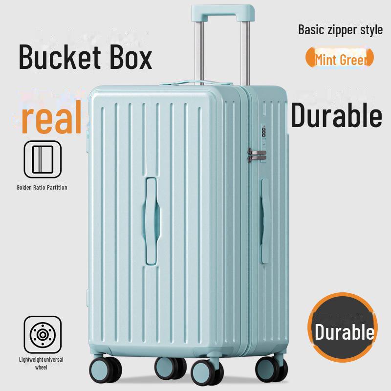 "Mala de viagem durável de 24 polegadas com porta-copos e trava resistente para homens e mulheres"