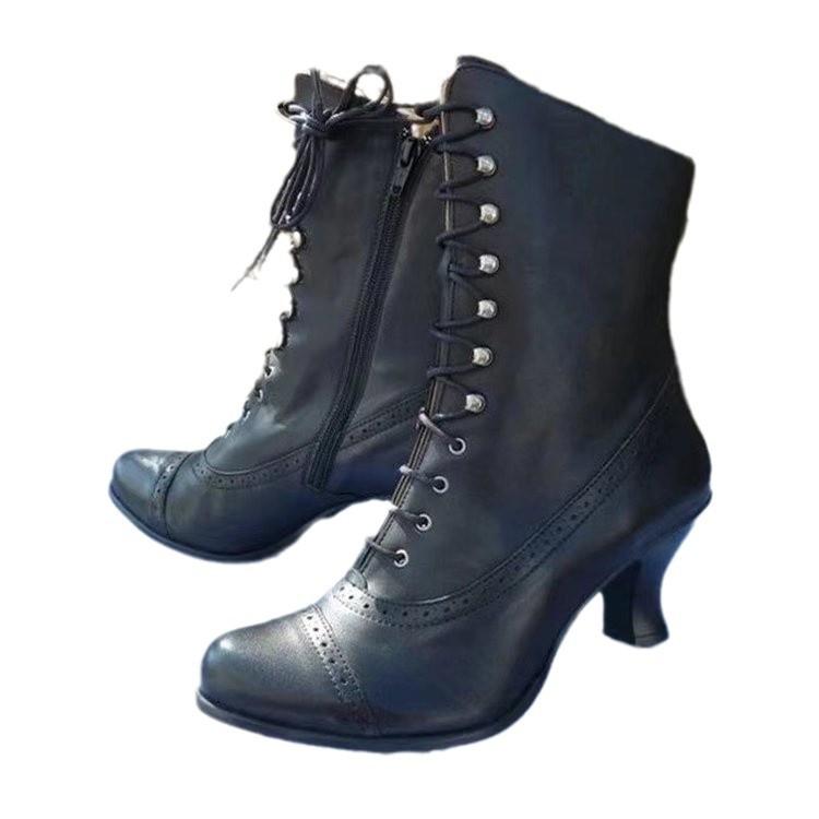 Large Size Autumn and Winter New Pointed Fashion Boots Temperament High Heel But Knee Leather Boots Women