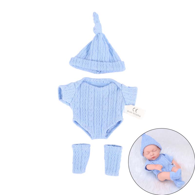 Puppenkleidung für 7,87 Zoll Babypuppen Kleidung Spielzeugpuppen Zubehör Geeignet für 20cm Puppe Strampler Pullover Puppenkleidung Zubehör