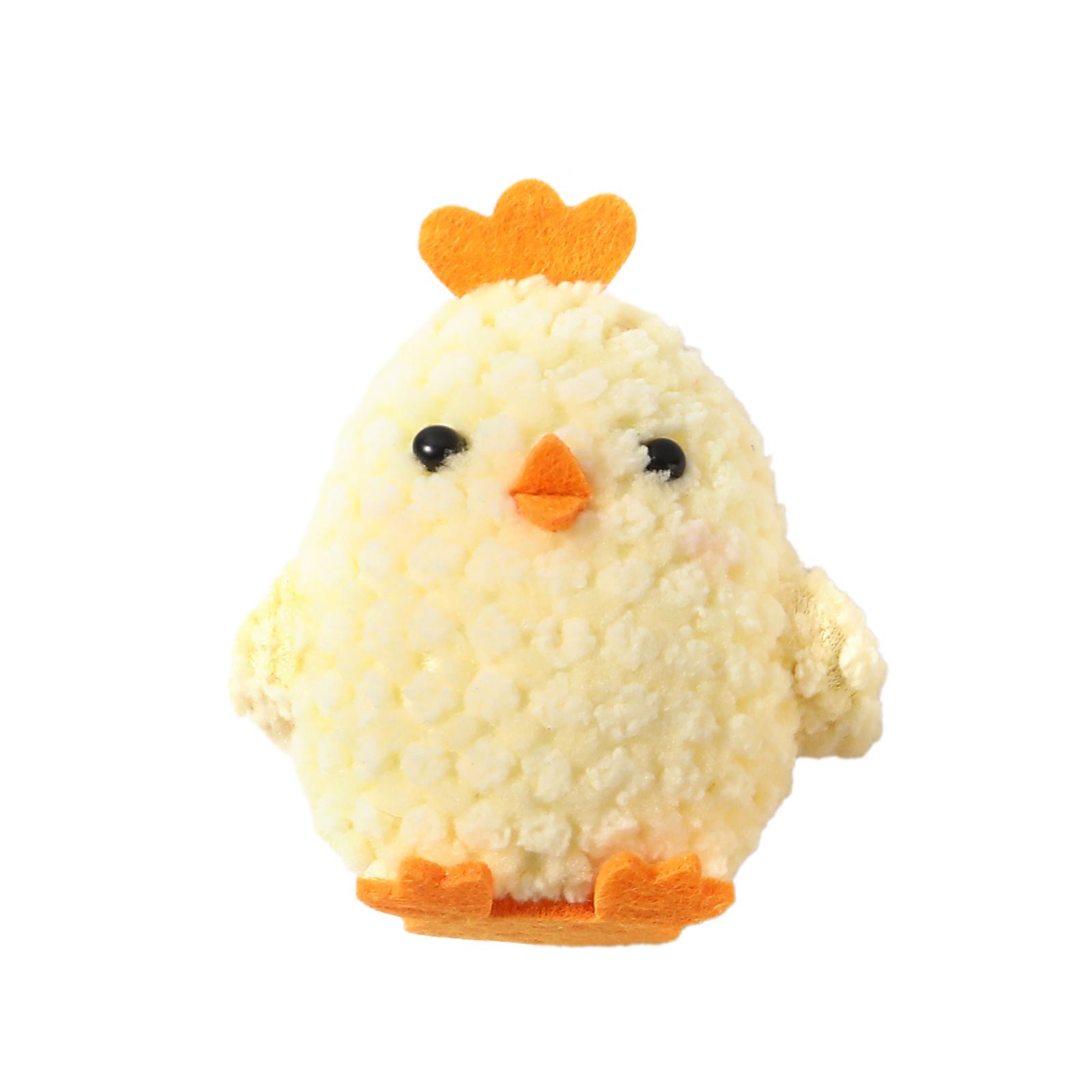 

Easter 3D Colorful Chick Pendant, New Spring Holiday Decorative Plush Hanging Item жовтий