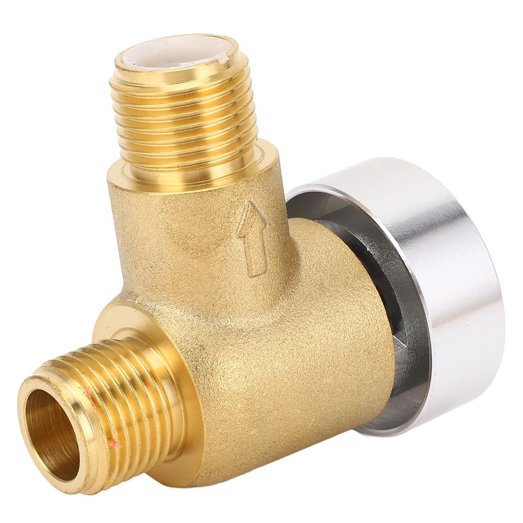RV Zawór zwrotny odpowietrzający 571VACCHKA 12 cali gwint NPT męski mosiężny zawór zwrotny do spłuczki