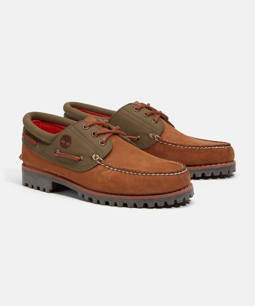 Timberland (Men'S) Authentic Boat Shoes - Medium Brown Nubuck / A6Dxw-Em5