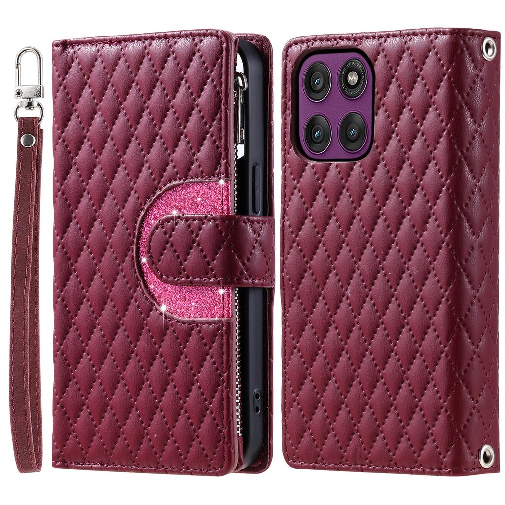 For Xiaomi 17 Wallet Stand Case Line Splicing TPU PU Leather Phone Cover