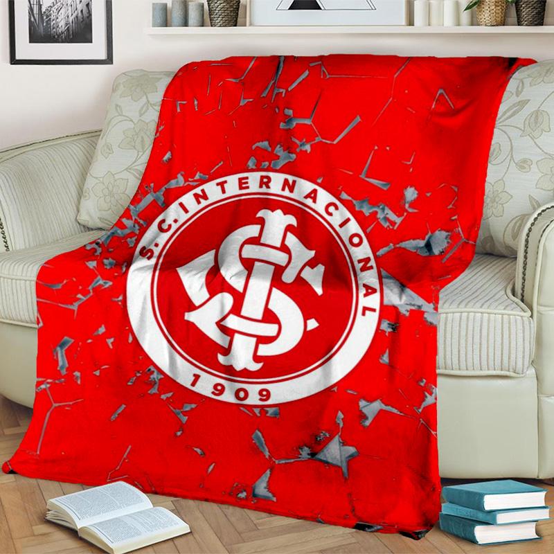 Inter Club Emblem Printed Throws Blanket Soft Flannel Blankets for Couch Bed Gifts for Men Women Picnic Blanket Christmas Gifts