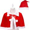 Limspace Christmas Cape Santa Costume, Santa Cosplay Costume, Santa Cape, Cloak Costume for Kids and Adults, Santa Claus Poncho Cape, Santa Outfit,