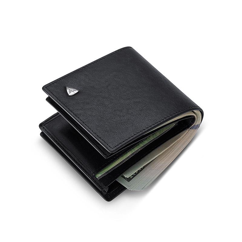 WILLIAMPOLO Men's Wallet 7 Card Holders Purse For Men Leather Luxury Credit Card Wallet Male Small Purse Gift P24QB400