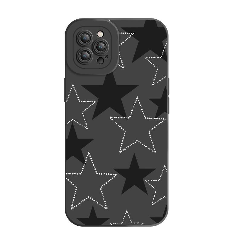 Isn't the wind simple and trendy cool stars iPhone16 anti-drop mobile phone case Apple 17Pro silicone skin-friendly soft case
