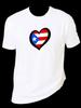 Puerto Rico Heart Unisex T-Shirt 100% Cotton Premium Tee S,M,L,XL,XXL